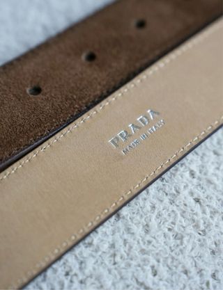 Cinturón Prada Cocoa ante marrón 100% original