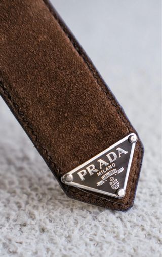 Cinturón Prada Cocoa ante marrón 100% original