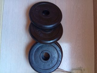 Discos de peso 1kg - 3 piezas