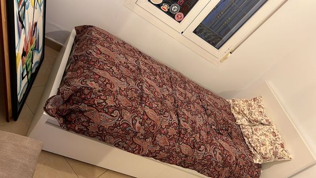 Cama MALM Ikea blanco con cajones