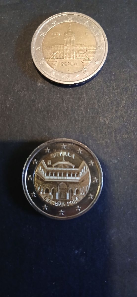 Monedas 2€ y 1,€ colección