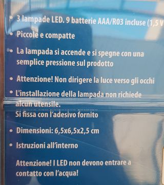 Luci LED interne - Set di 3