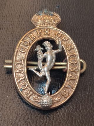 Insignia militar antigua Royal Corps of Signals