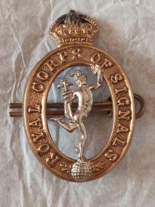 Insignia militar antigua Royal Corps of Signals