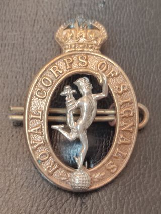 Insignia militar antigua Royal Corps of Signals