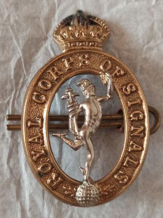 Insignia militar antigua Royal Corps of Signals