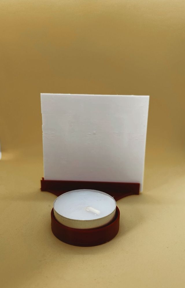 Litofania 3D con portacandela