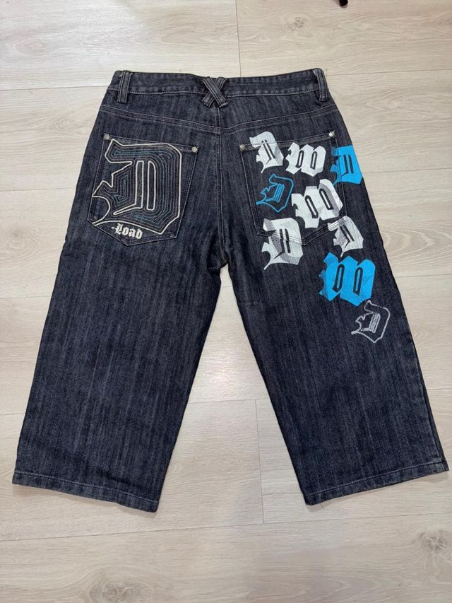 Pantalones y2k baggy fit vintage pants graffiti