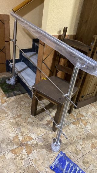 Barandilla acero inoxidable 160cm nueva