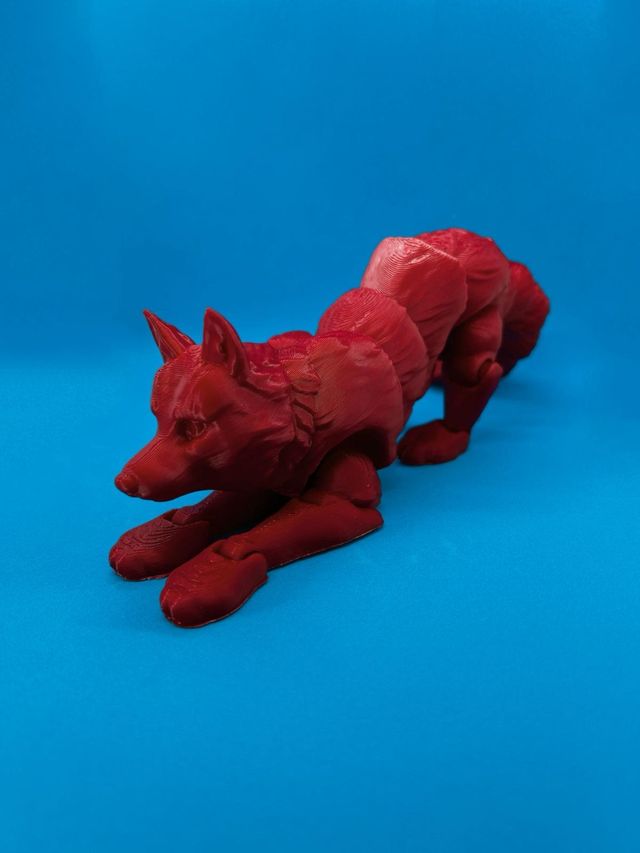 Lupo 3D articolato flessibile