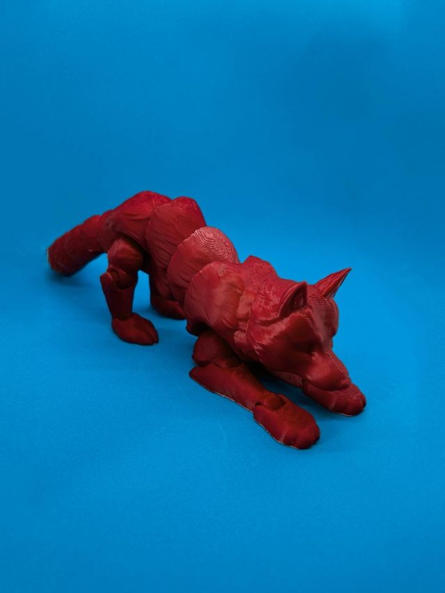 Lupo 3D articolato flessibile