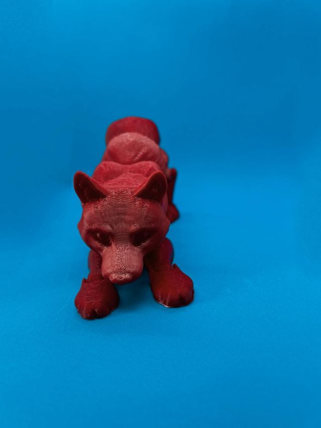 Lupo 3D articolato flessibile