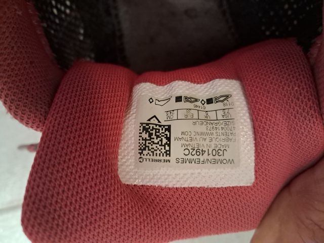 Merrell trekking grises-rosa