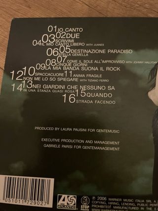 CD Io Canto - Laura Pausini