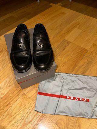 Mocasines Prada negros - Piel