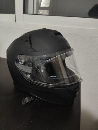 Casco moto LEM negro mate
