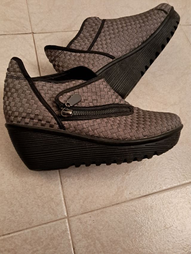 Botines BM Bernie Mev Gris Plata