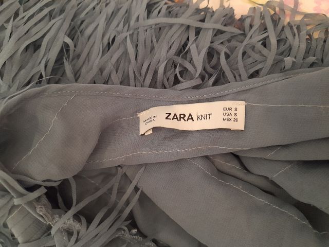 Vestido flecos ZARA