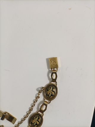 Pulsera adasquinada de Toledo color dorado y negro