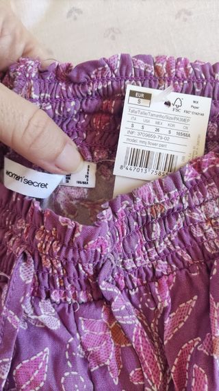 Pantalones Pj Women'Secret - Lila - T-S