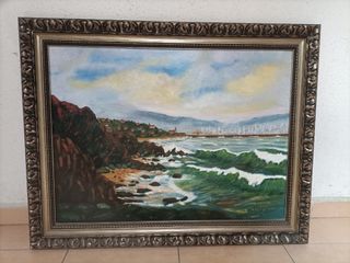Cuadro al óleo - paisaje marino