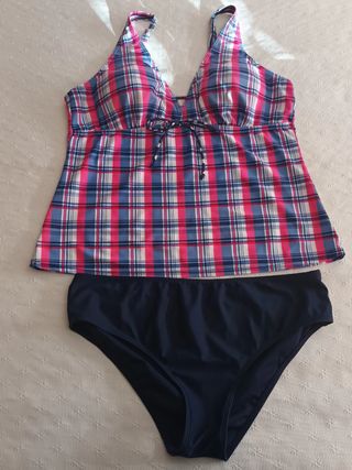 Bañador Tankini a cuadros 