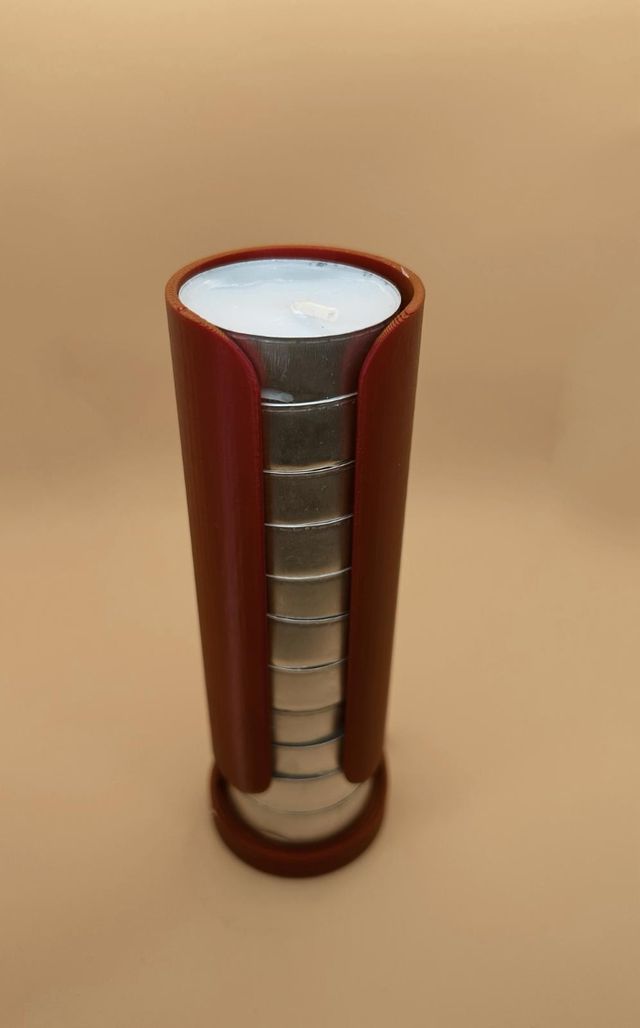 Portacandele Tealight Rosso - 10 pezzi