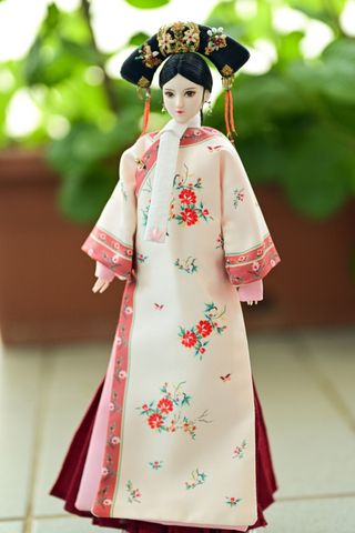 Abbigliamento per bambole cinesi della dinastia Qing
