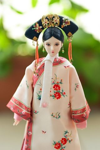 Abbigliamento per bambole cinesi della dinastia Qing