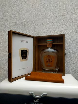 Bottiglia vuota decorazione vetro Grappa Mazzetti 