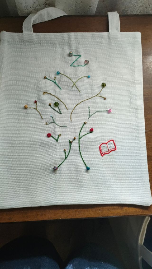 Bolsa de loneta bordada, varios modelos a elegir.