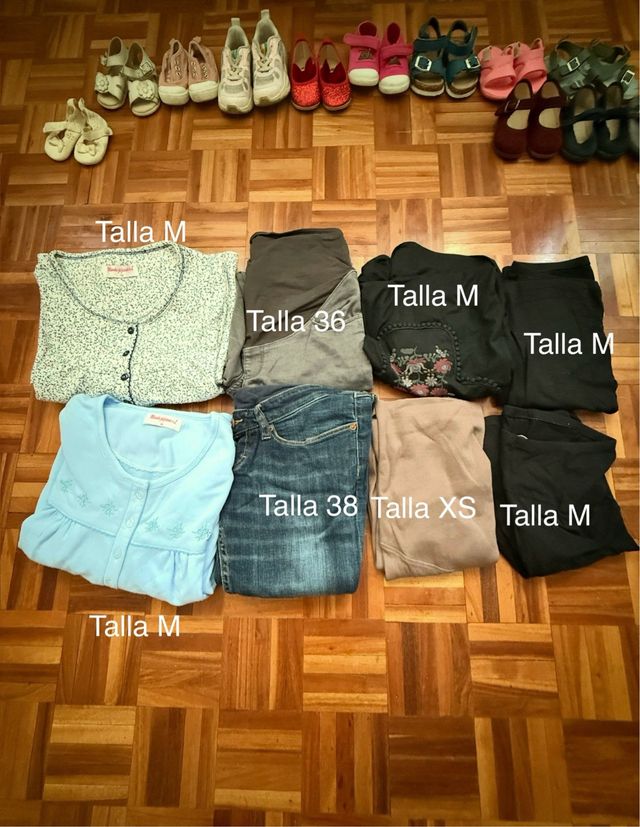 Ropa premamá, de maternidad - Tallas M, 36, 38, XS