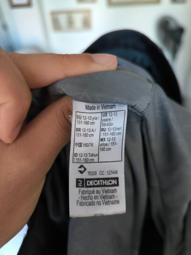 Chaqueta Quechua negra