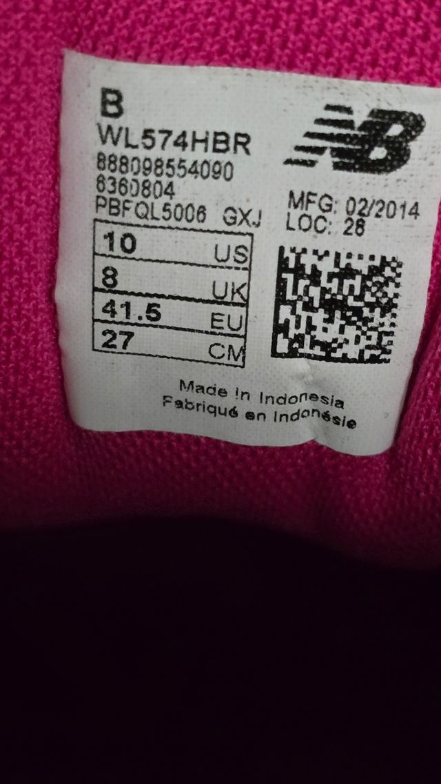 Zapatillas New Balance 574 - Azul Rosa