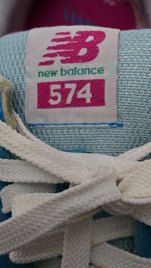 Zapatillas New Balance 574 - Azul Rosa