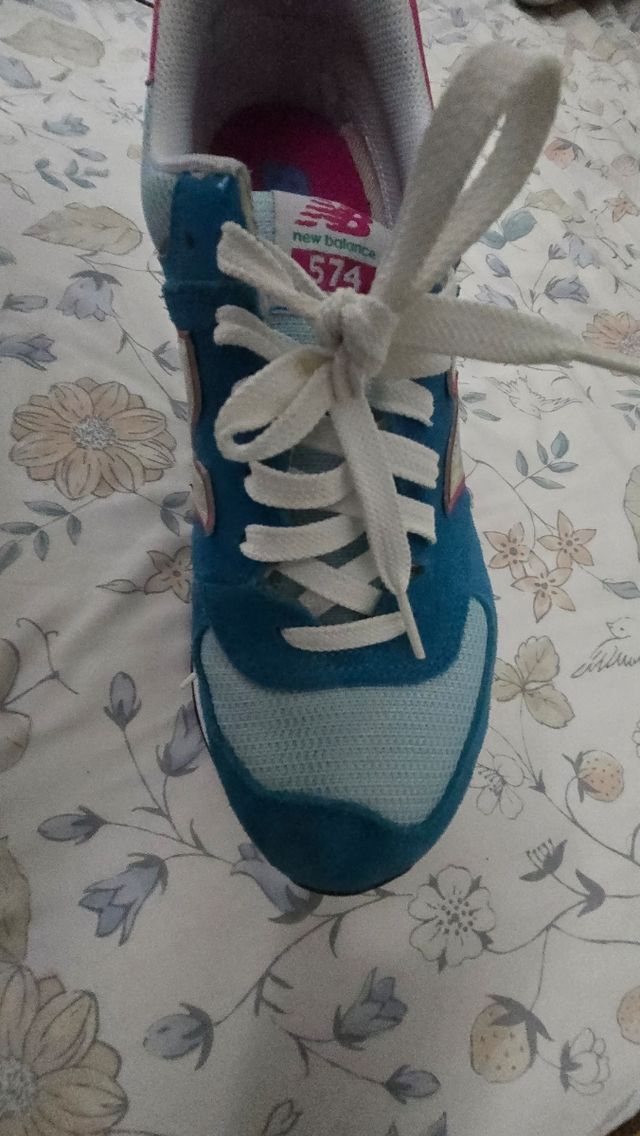 Zapatillas New Balance 574 - Azul Rosa