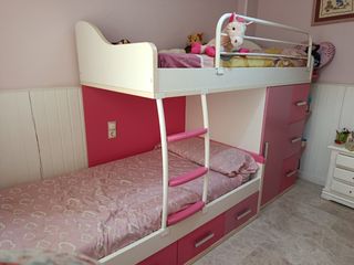 Trenecito  infantil rosa y blanca