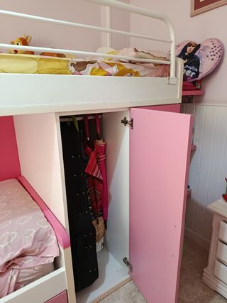 Trenecito  infantil rosa y blanca