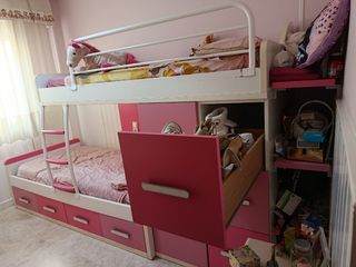 Trenecito  infantil rosa y blanca