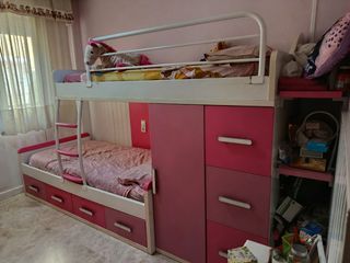 Trenecito  infantil rosa y blanca