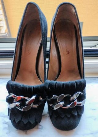 Scarpe donna nere suede n.40