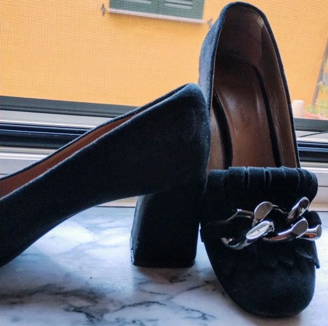 Scarpe donna nere suede n.40