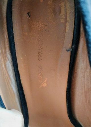 Scarpe donna nere suede n.40