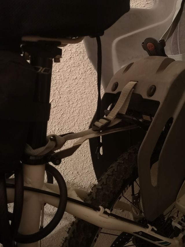 Silla bici portabebés.