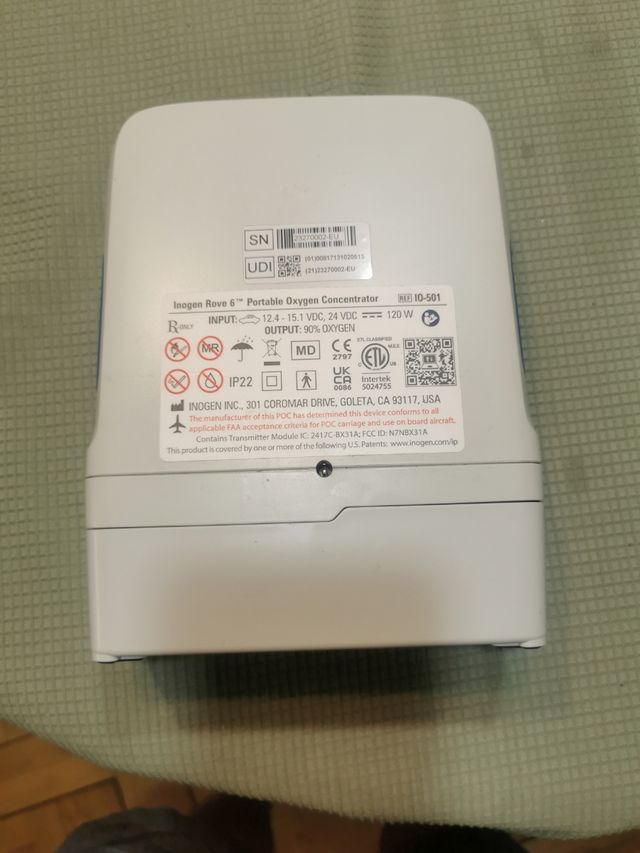 Inogen Rove 6: Concentrador Oxígeno