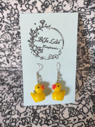 Pendientes patitos amarillos