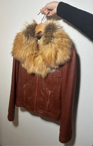 Chaqueta mujer Saint Laurent piel