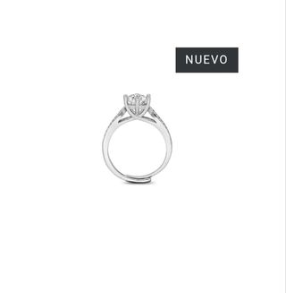 Anillo Diamond Cristal Acero 316 L.