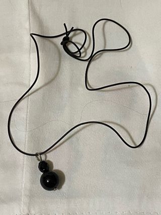 Collana ciondolo nero elegante