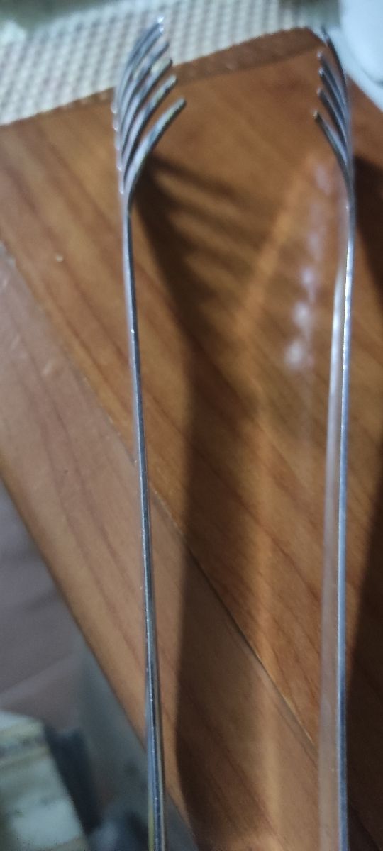 Pinzas para para servir la comida de plata